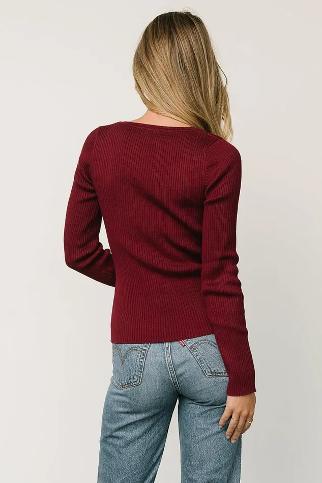 Women Wendi Ribbed Top Mulberry Baltic Born Blouses and Shirts Women Wendi Ribbed Top Mulberry Baltic Born Blouses and Shirts