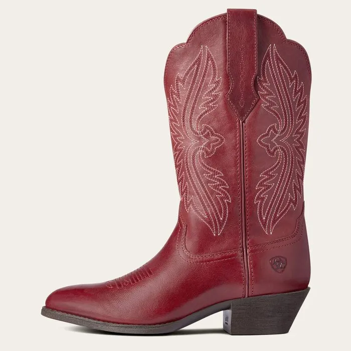 Women Western Boots Ariat Heritage R Toe StretchFit Western Boot Rosy Red Women Western Boots Ariat Heritage R Toe StretchFit Western Boot Rosy Red