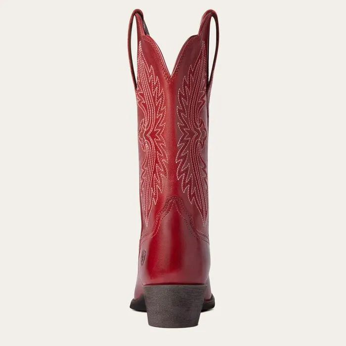 Women Western Boots Ariat Heritage R Toe StretchFit Western Boot Rosy Red Women Western Boots Ariat Heritage R Toe StretchFit Western Boot Rosy Red