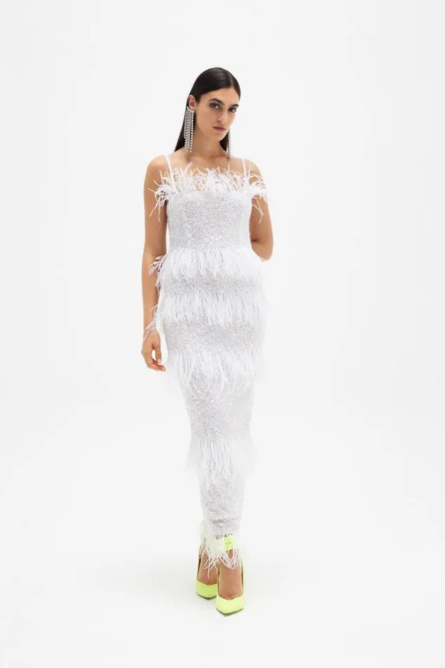 Women White Dresses Rachel Gilbert FRENCHY DRESS Women White Dresses Rachel Gilbert FRENCHY DRESS