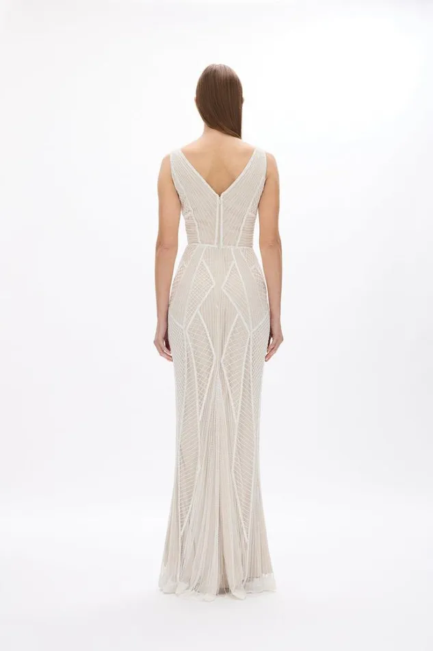 Women White Dresses Rachel Gilbert KYLAH GOWN