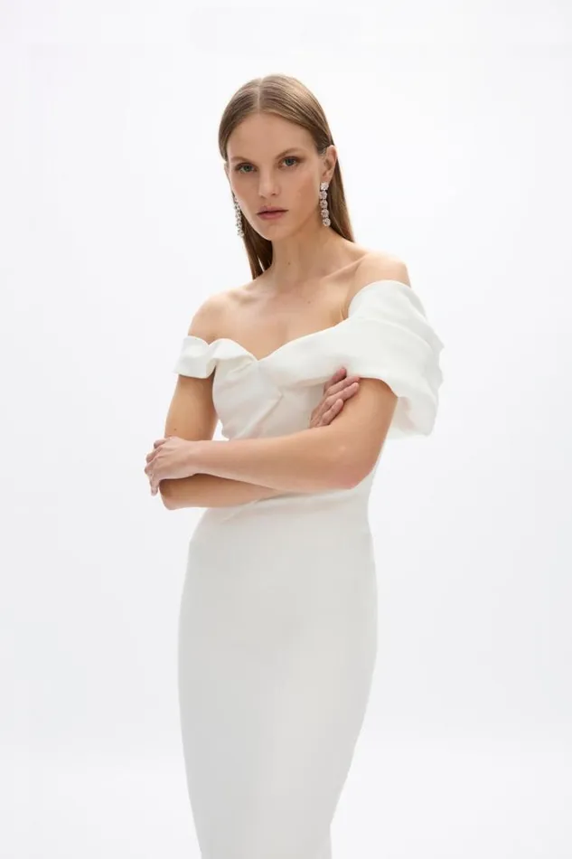 Women White Dresses Rachel Gilbert Mattie Dress Ivory Women White Dresses Rachel Gilbert Mattie Dress Ivory