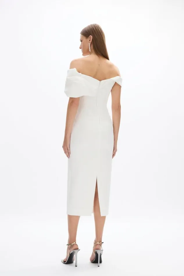 Women White Dresses Rachel Gilbert Mattie Dress Ivory Women White Dresses Rachel Gilbert Mattie Dress Ivory