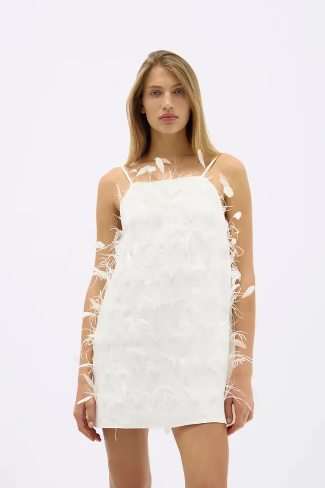 Women White Dresses Rachel Gilbert SUTTON MINI Women White Dresses Rachel Gilbert SUTTON MINI