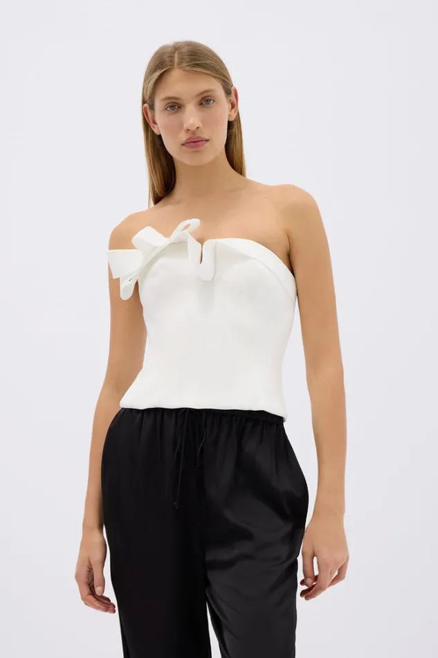 Women White Dresses Rachel Gilbert WILDER TOP Women White Dresses Rachel Gilbert WILDER TOP