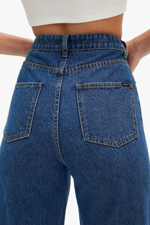 Women Wide Jean Bardot Cindy Wide Full Leg Jeans In Indigo Indigo Women Wide Jean Bardot Cindy Wide Full Leg Jeans In Indigo Indigo