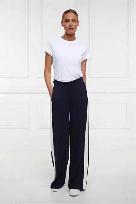 Women Wide Leg Pant Ink Navy Holland Cooper Trousers