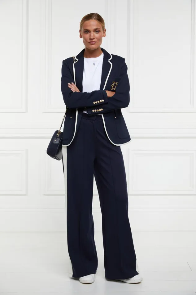 Women Wide Leg Pant Ink Navy Holland Cooper Trousers