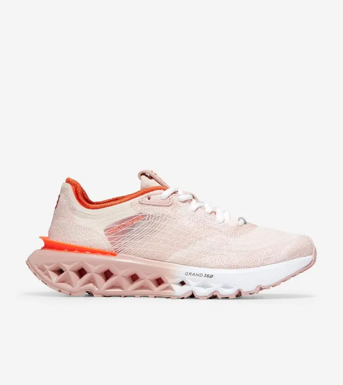Women Women039s 5ZERGRAND Embrostitch Running Shoe Pink Cole Haan Running
