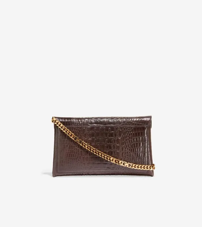 Women Women039s Christena Envelope Clutch Brown Cole Haan Bags and Backpacks