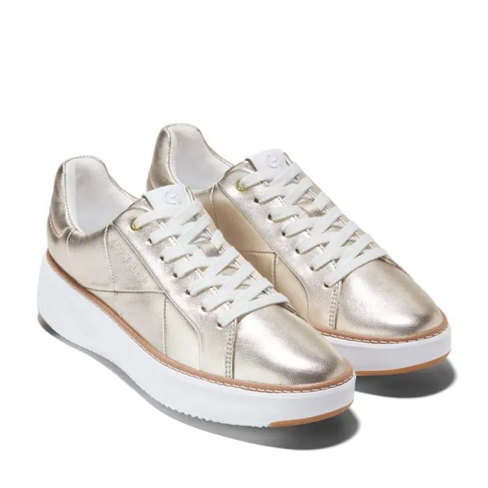 Women Women039s GrandPr Topspin Puffer Sneaker Silver Cole Haan Sneakers