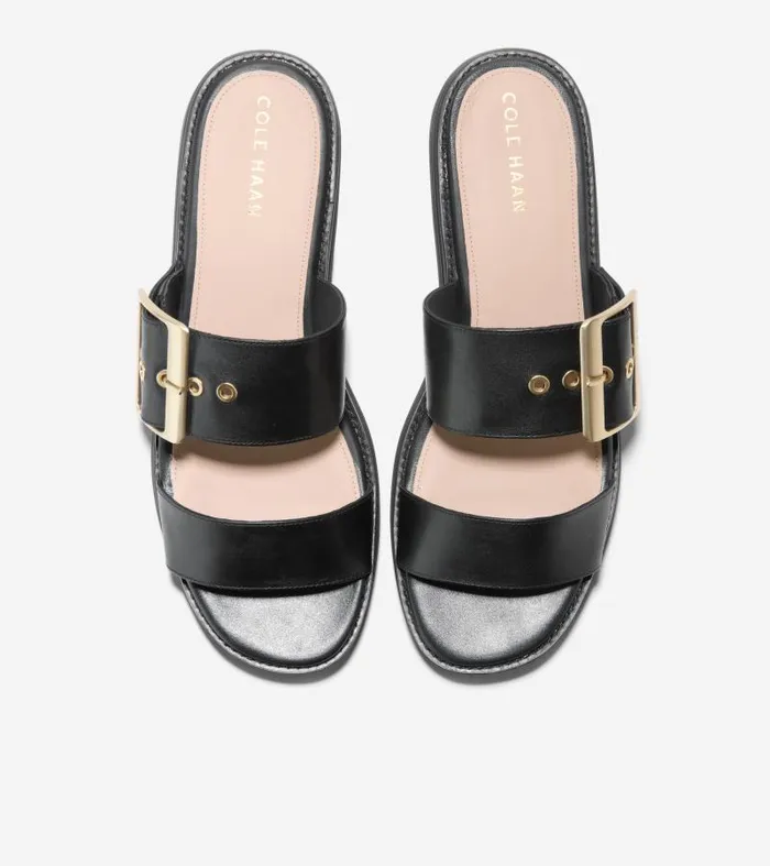 Women Women039s ORIGINALGRAND PLATFORM SLIDE Black Cole Haan Sandals