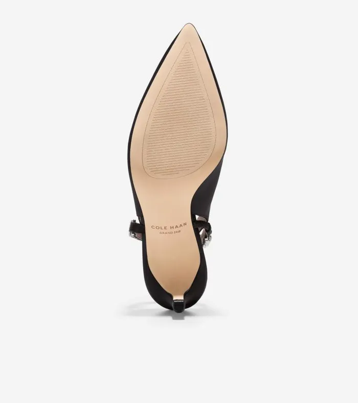 Women Women039s Vandam Jeweled Sling Back Pumps Black Cole Haan Pumps and Wedges