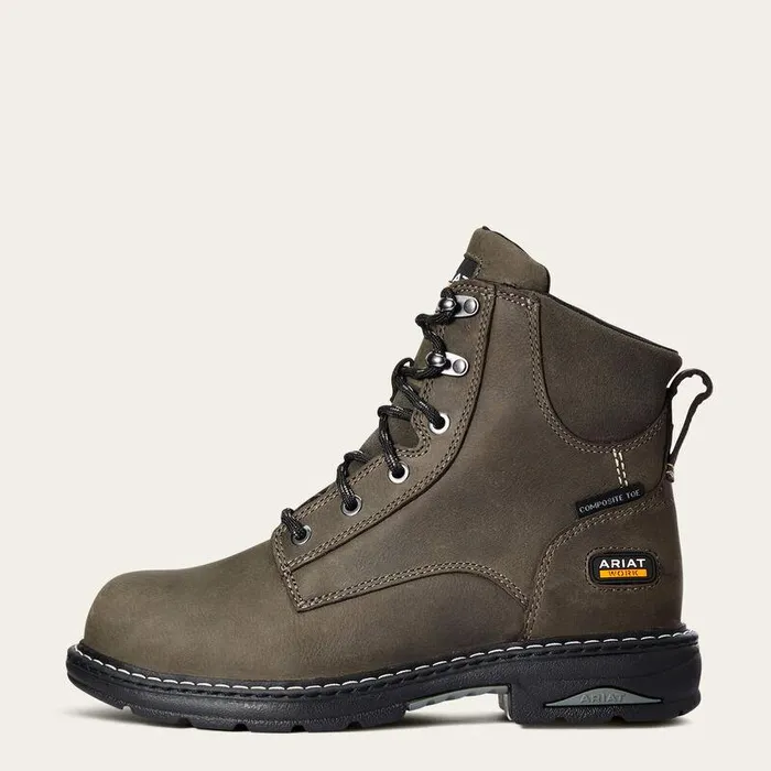 Women Work Boots and Shoes Ariat Casey 6quot Composite Toe Work Boot Shadow