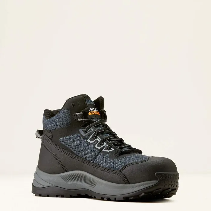 Women Work Boots and Shoes Ariat Outpace Shift Mid Composite Toe Work Shoe Dark Shadow