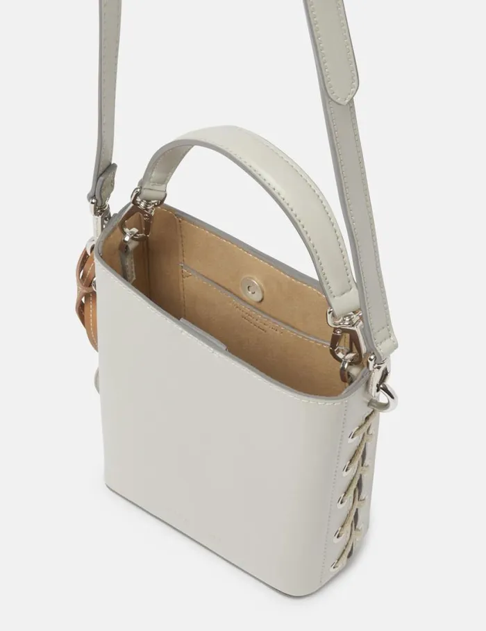 Women Woven Bucket Bag Clay White Stella McCartney Mini Bags And Clutches Women Woven Bucket Bag Clay White Stella McCartney Mini Bags And Clutches