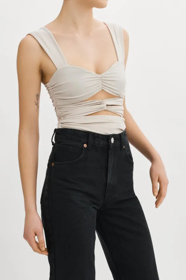 Women ZEELA Ruched Cutout Cami Cloud LAMARQUE Tops
