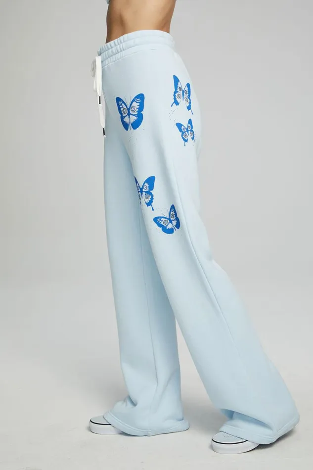 Womens Bottoms Chaser Brand Evil Eye Butterfly Pants