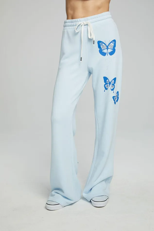 Womens Bottoms Chaser Brand Evil Eye Butterfly Pants