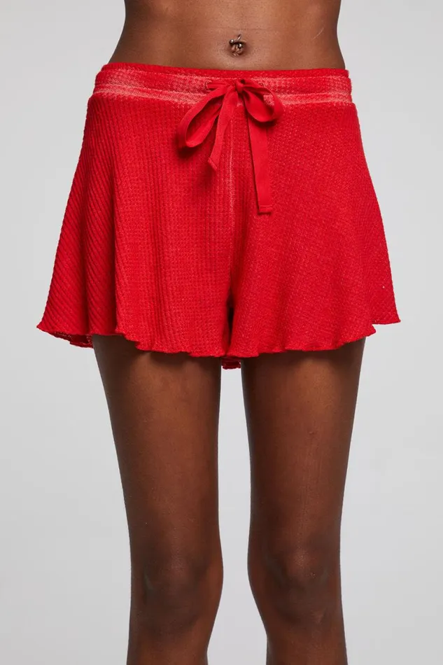 Womens Bottoms Chaser Brand Fleur Crimson Short