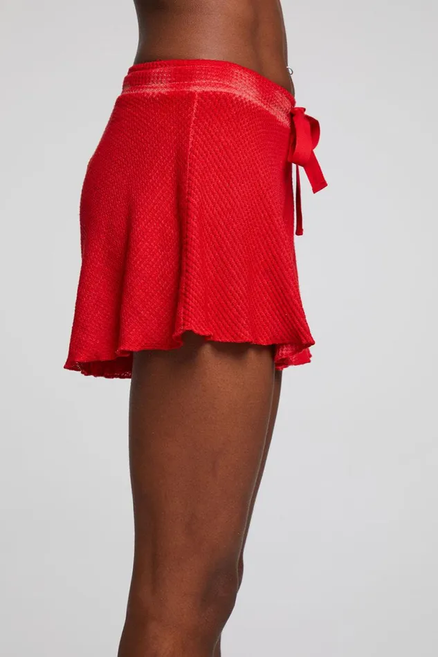 Womens Bottoms Chaser Brand Fleur Crimson Short