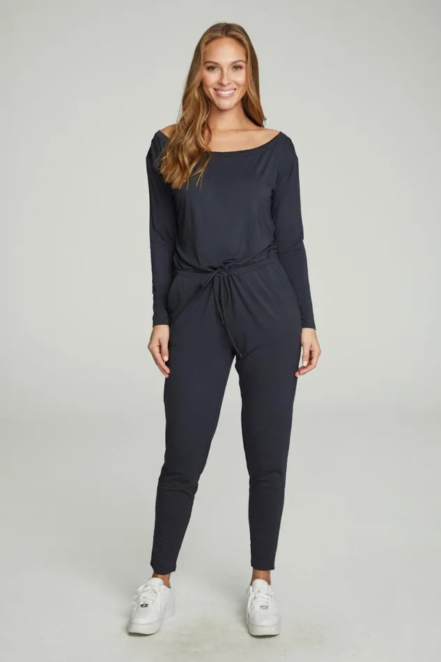 Womens Bottoms Chaser Brand Off The Shoulder Long Sleeve Jumpsuit