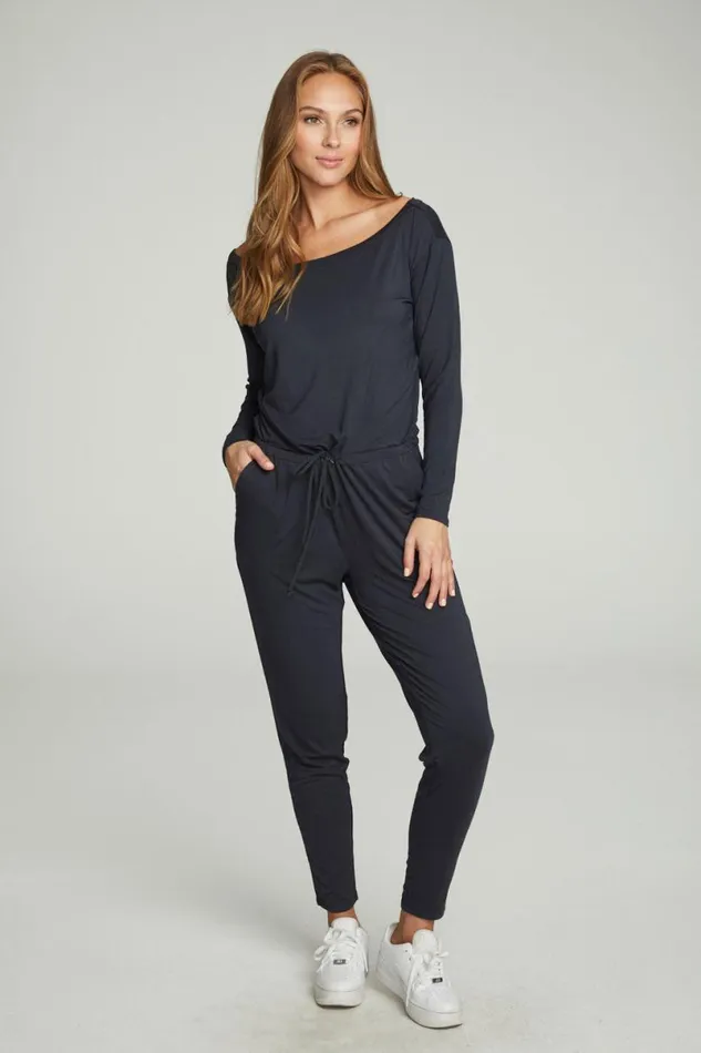 Womens Bottoms Chaser Brand Off The Shoulder Long Sleeve Jumpsuit