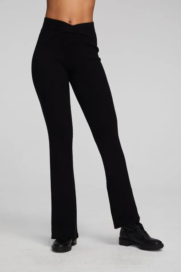 Womens Bottoms Chaser Brand Party Shadow Black Flare Bottoms