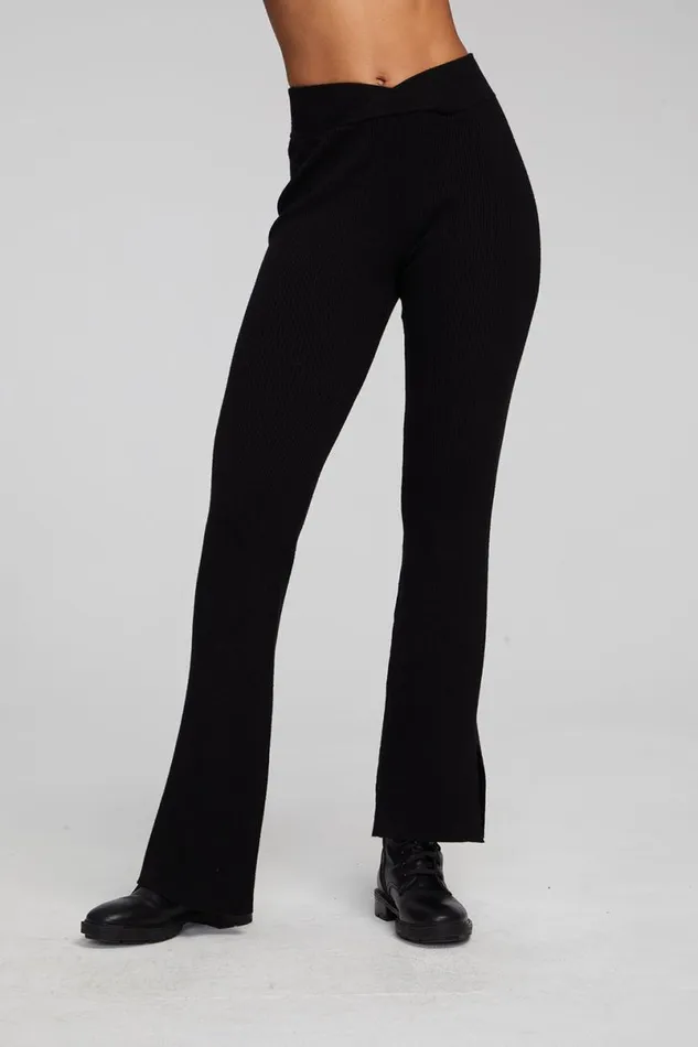 Womens Bottoms Chaser Brand Party Shadow Black Flare Bottoms