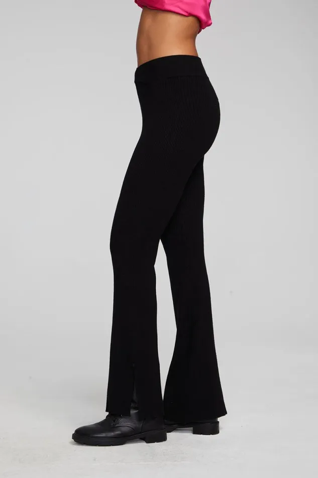 Womens Bottoms Chaser Brand Party Shadow Black Flare Bottoms