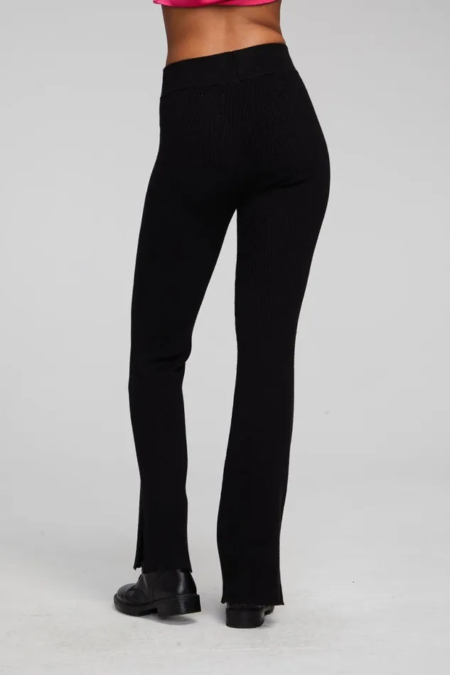 Womens Bottoms Chaser Brand Party Shadow Black Flare Bottoms