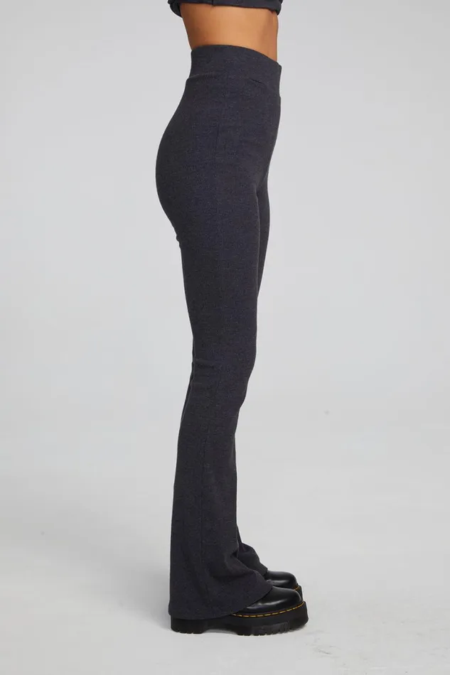 Womens Bottoms Chaser Brand Tara Shadow Black Legging