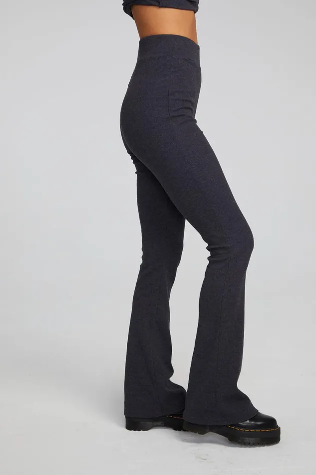 Womens Bottoms Chaser Brand Tara Shadow Black Legging