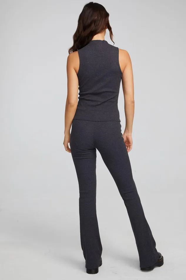 Womens Bottoms Chaser Brand Tara Shadow Black Legging