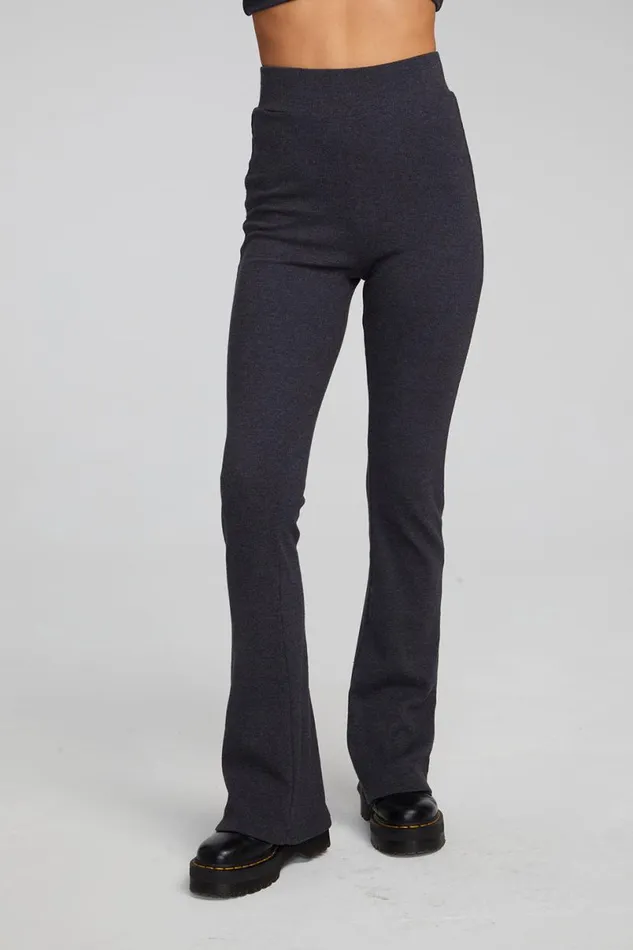 Womens Bottoms Chaser Brand Tara Shadow Black Legging