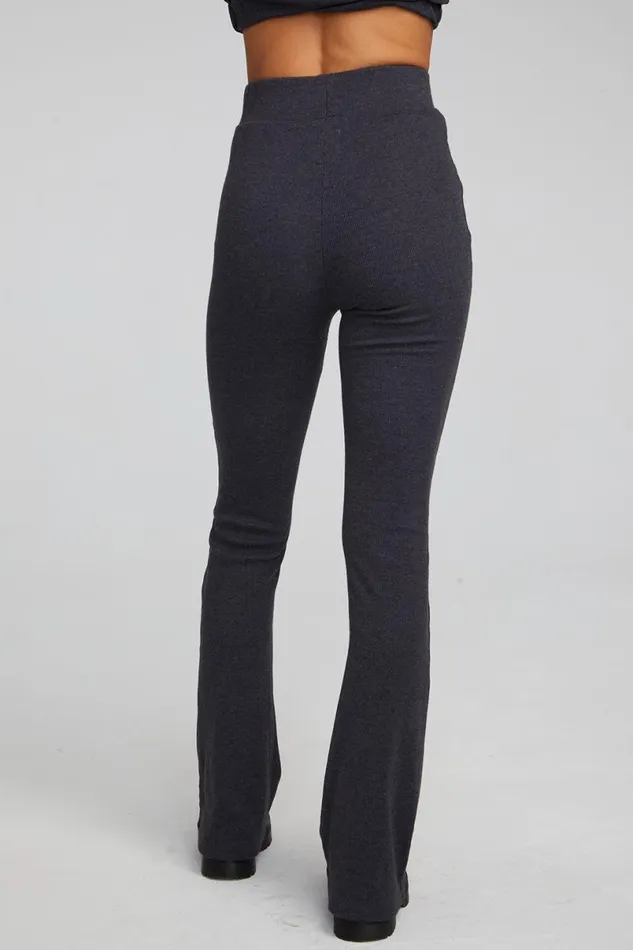 Womens Bottoms Chaser Brand Tara Shadow Black Legging