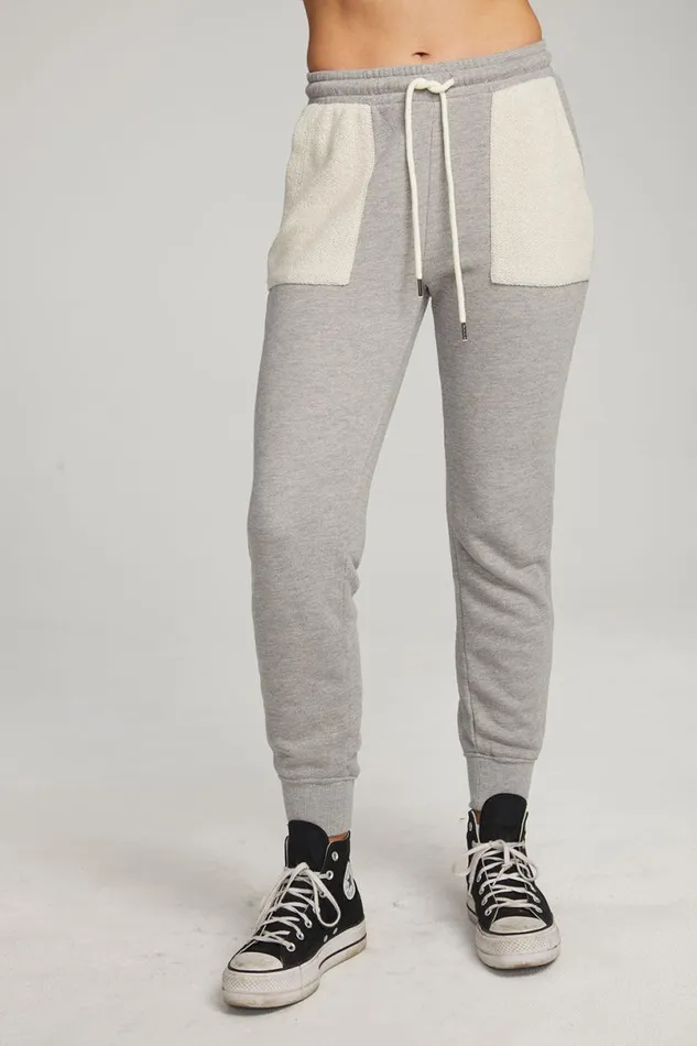 Womens Bottoms Chaser Brand Tessa Heather Grey Jogger