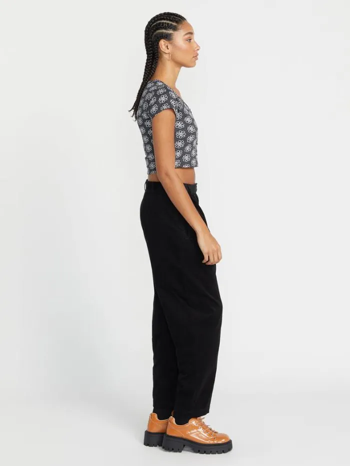 Womens Bottoms Volcom Histone Cord Pants 8211 Black