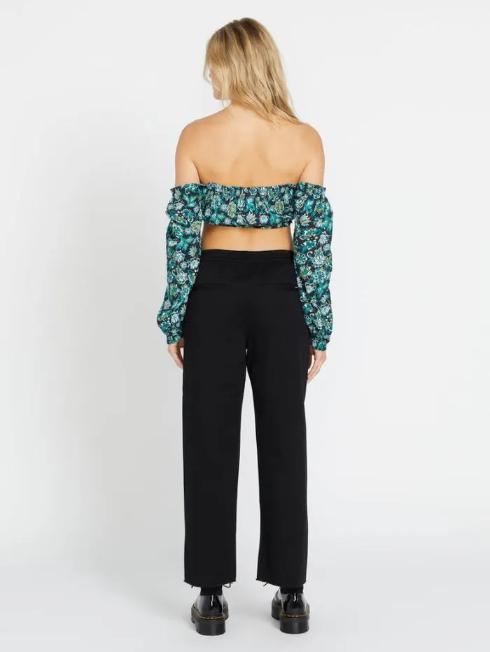 Womens Bottoms Volcom Thisthatthem Skate Pants 8211 Black