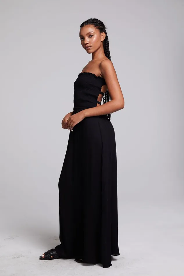 Womens Dresses Chaser Brand Anita Black Maxi Dress