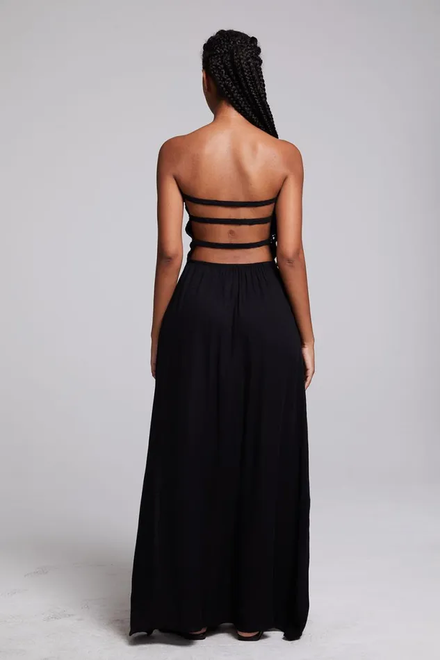 Womens Dresses Chaser Brand Anita Black Maxi Dress