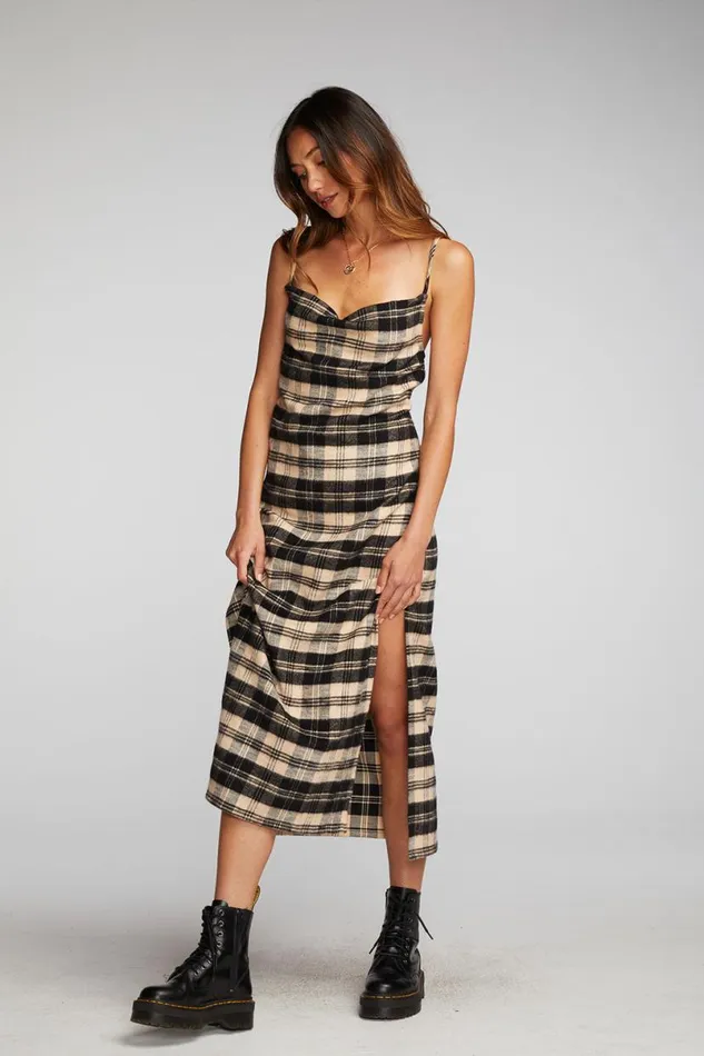 Womens Dresses Chaser Brand Flannel Midi Slip Dress