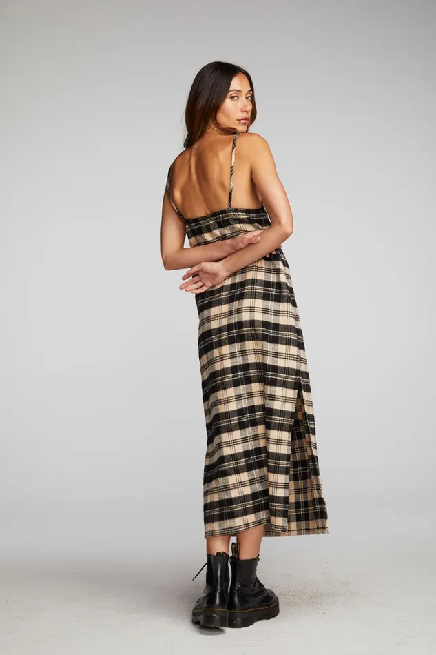 Womens Dresses Chaser Brand Flannel Midi Slip Dress