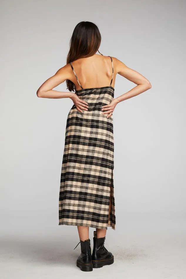 Womens Dresses Chaser Brand Flannel Midi Slip Dress