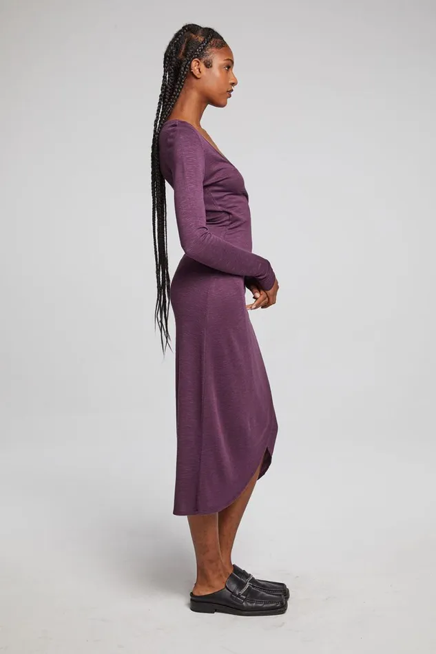 Womens Dresses Chaser Brand Harmony Plum Perfect Midi Dress