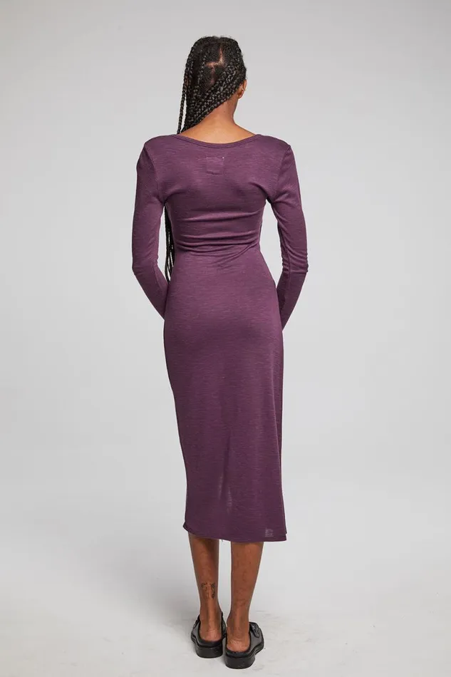 Womens Dresses Chaser Brand Harmony Plum Perfect Midi Dress