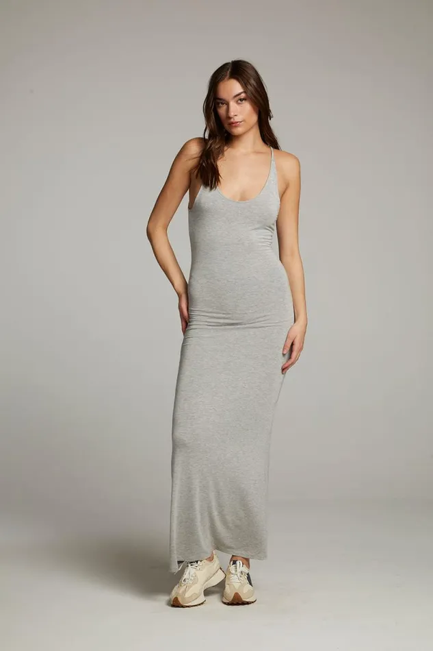 Womens Dresses Chaser Brand Panther Heather Grey Maxi Dress