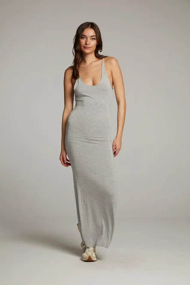 Womens Dresses Chaser Brand Panther Heather Grey Maxi Dress
