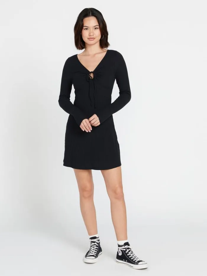 Womens Dresses Volcom Urban Oasis Dress 8211 Black