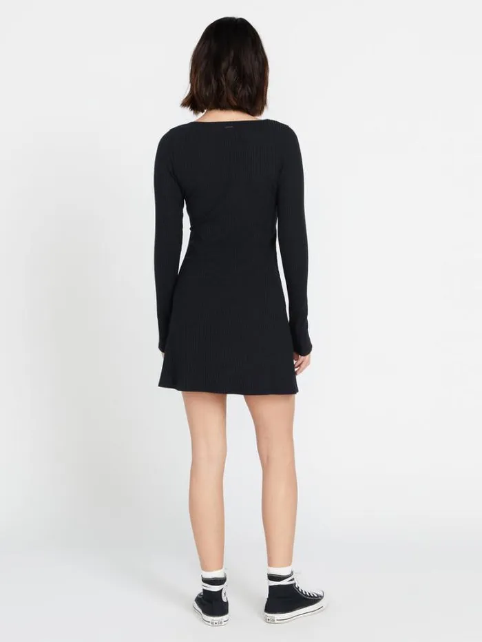 Womens Dresses Volcom Urban Oasis Dress 8211 Black